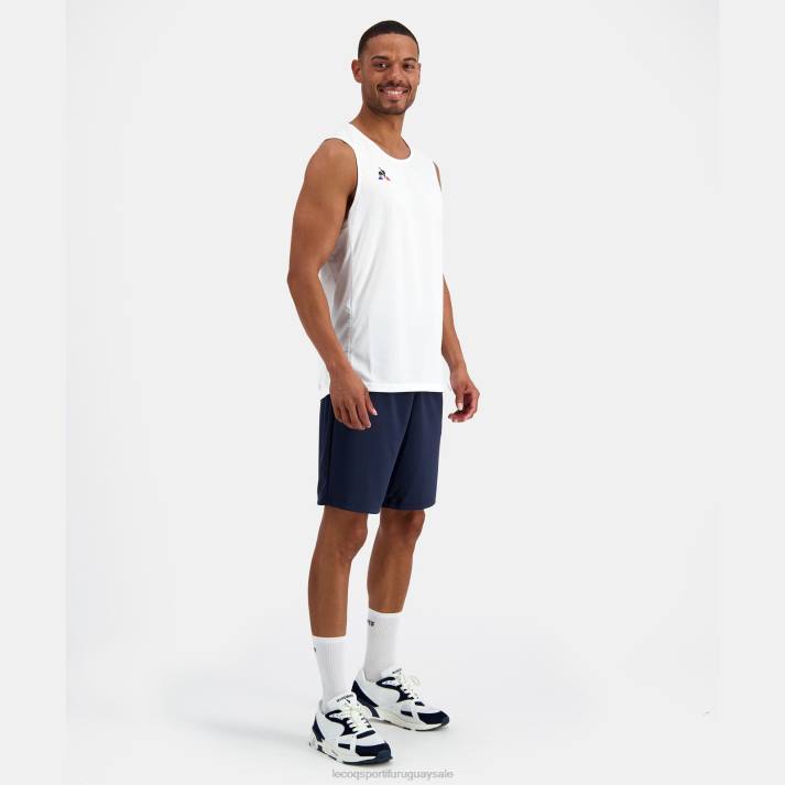 ropa XFVP199 hombres Le Coq Sportif chaleco blanco