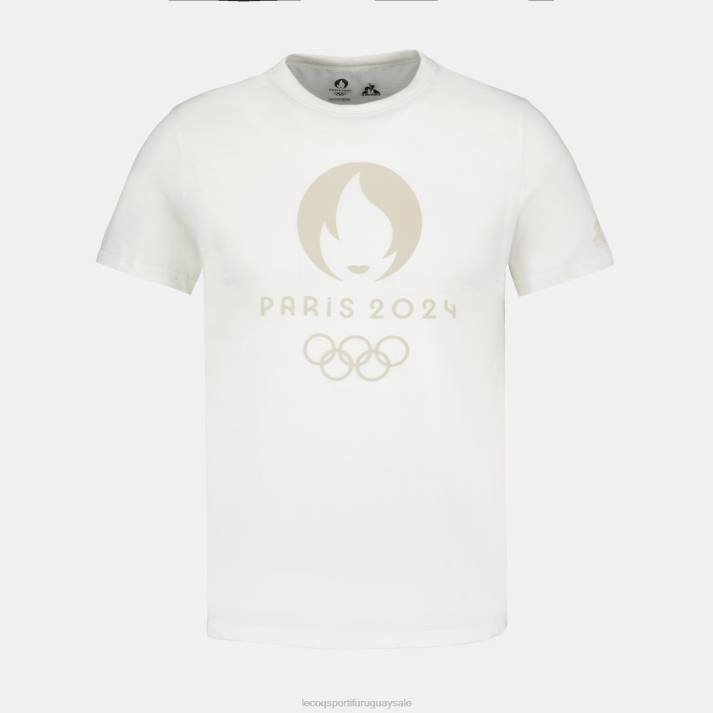 ropa XFVP201 hombres Le Coq Sportif camiseta blanca