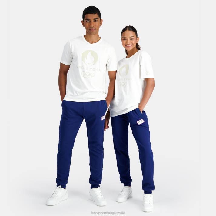 ropa XFVP201 hombres Le Coq Sportif camiseta blanca