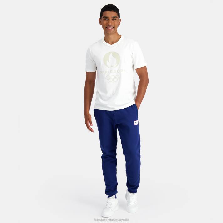 ropa XFVP201 hombres Le Coq Sportif camiseta blanca