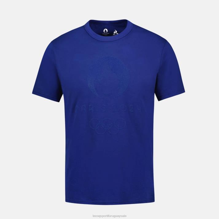 ropa XFVP202 hombres Le Coq Sportif camiseta azul