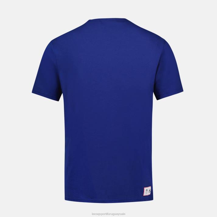 ropa XFVP202 hombres Le Coq Sportif camiseta azul