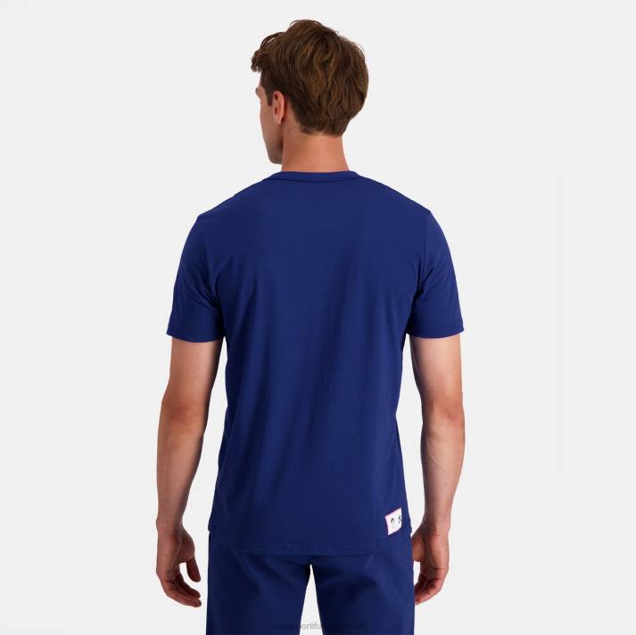 ropa XFVP202 hombres Le Coq Sportif camiseta azul