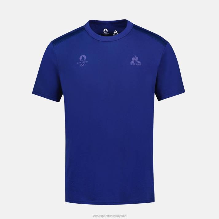 ropa XFVP203 hombres Le Coq Sportif camiseta azul