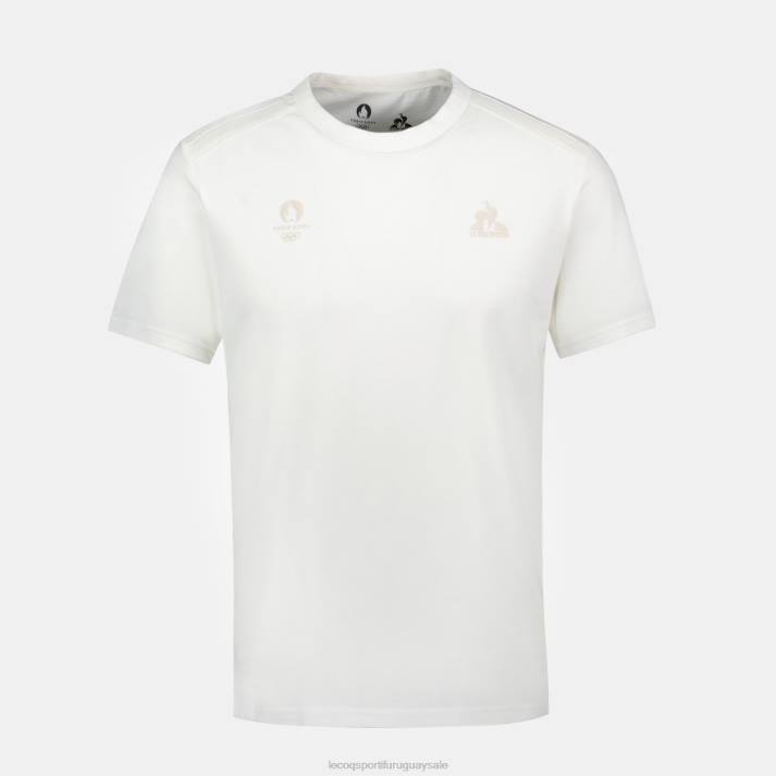 ropa XFVP205 hombres Le Coq Sportif camiseta blanca