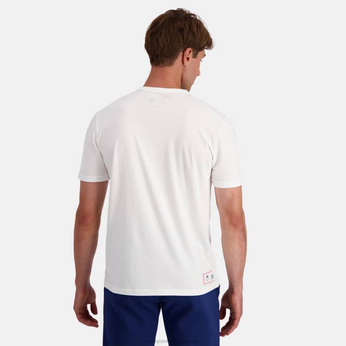 ropa XFVP205 hombres Le Coq Sportif camiseta blanca