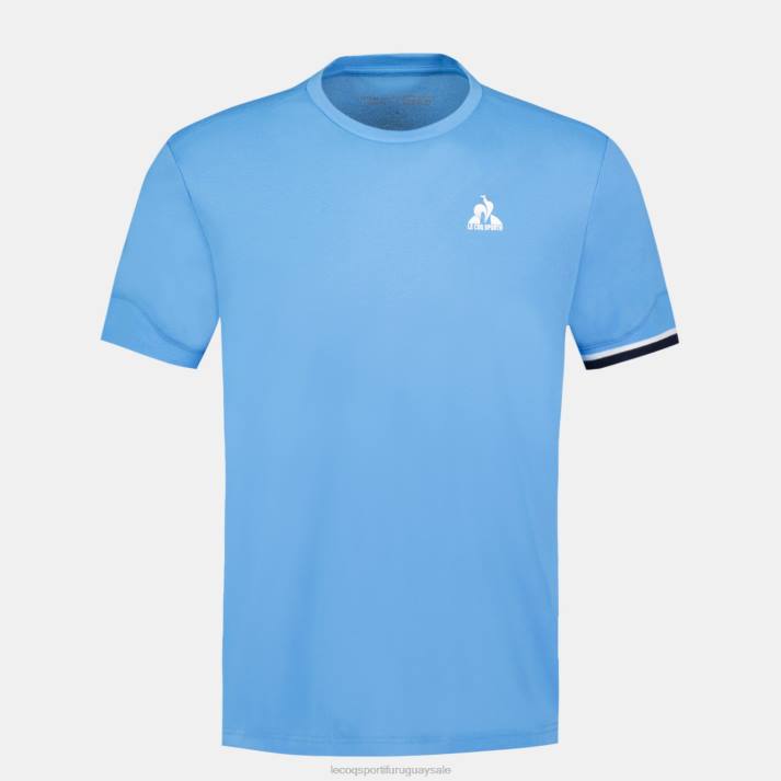 ropa XFVP209 hombres Le Coq Sportif camiseta azul