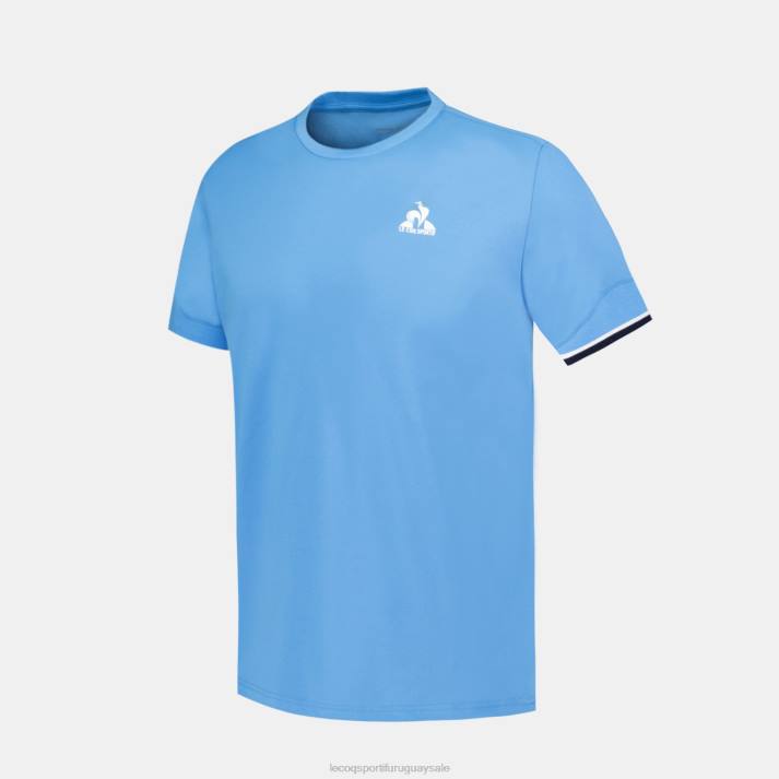 ropa XFVP209 hombres Le Coq Sportif camiseta azul