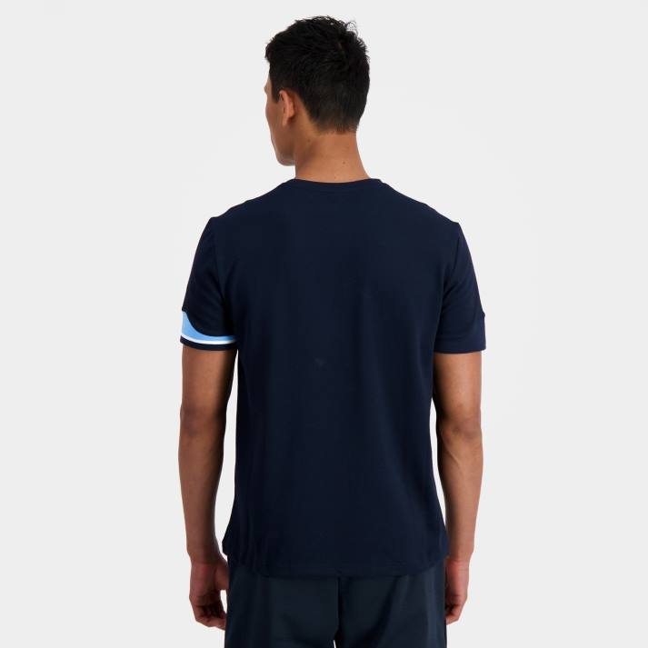 ropa XFVP210 hombres Le Coq Sportif camiseta azul