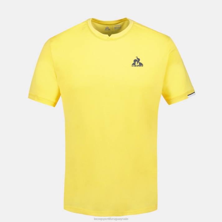 ropa XFVP211 hombres Le Coq Sportif camiseta amarilla