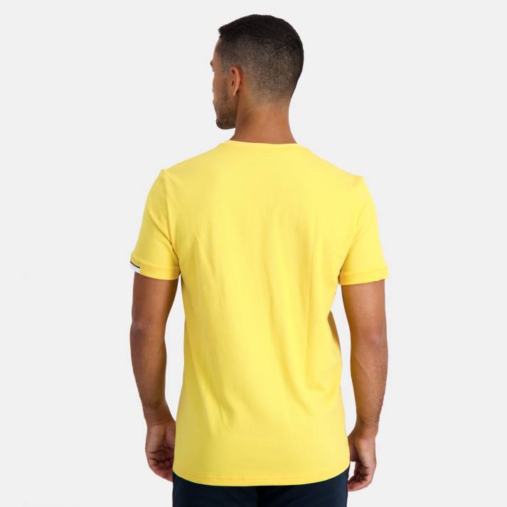 ropa XFVP211 hombres Le Coq Sportif camiseta amarilla