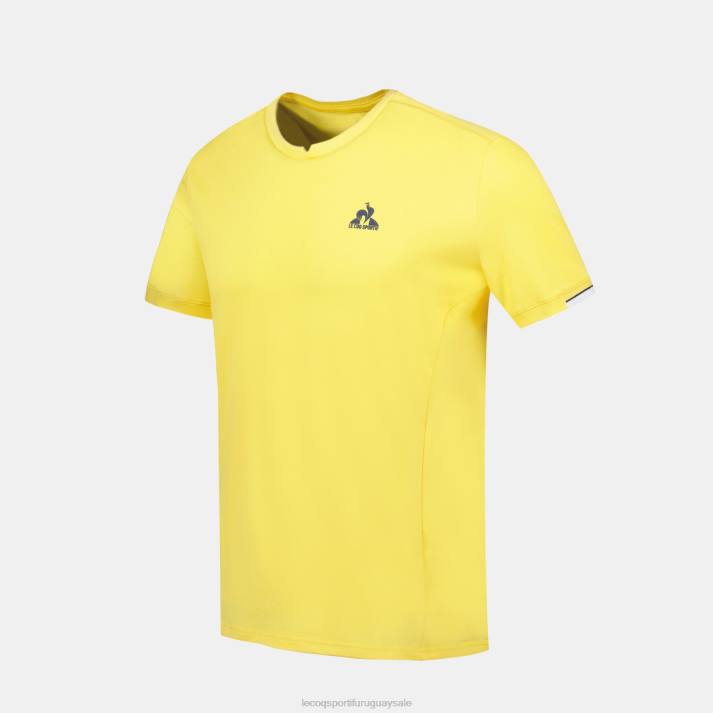 ropa XFVP211 hombres Le Coq Sportif camiseta amarilla