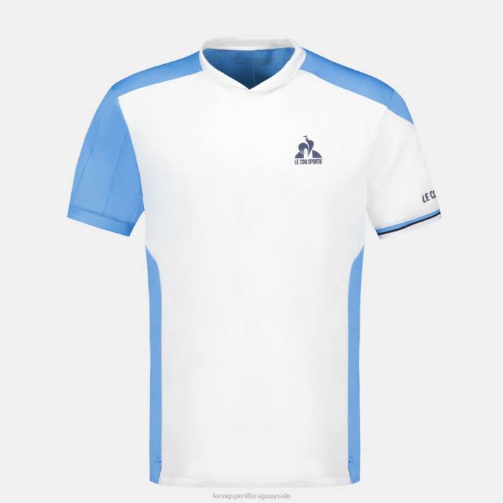 ropa XFVP212 hombres Le Coq Sportif camiseta blanca