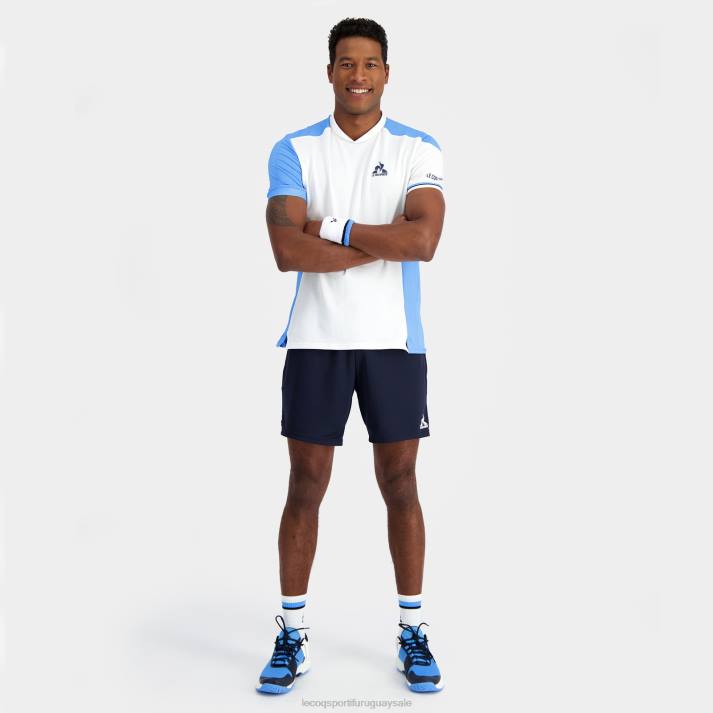 ropa XFVP212 hombres Le Coq Sportif camiseta blanca