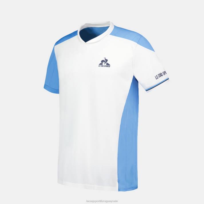 ropa XFVP212 hombres Le Coq Sportif camiseta blanca