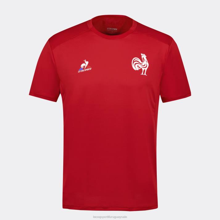 ropa XFVP213 hombres Le Coq Sportif camiseta roja