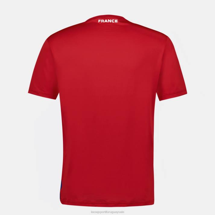 ropa XFVP213 hombres Le Coq Sportif camiseta roja