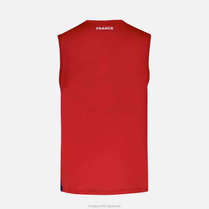 ropa XFVP214 hombres Le Coq Sportif chaleco rojo