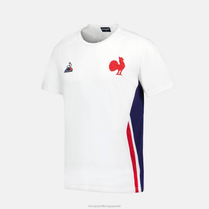ropa XFVP215 hombres Le Coq Sportif camiseta blanca