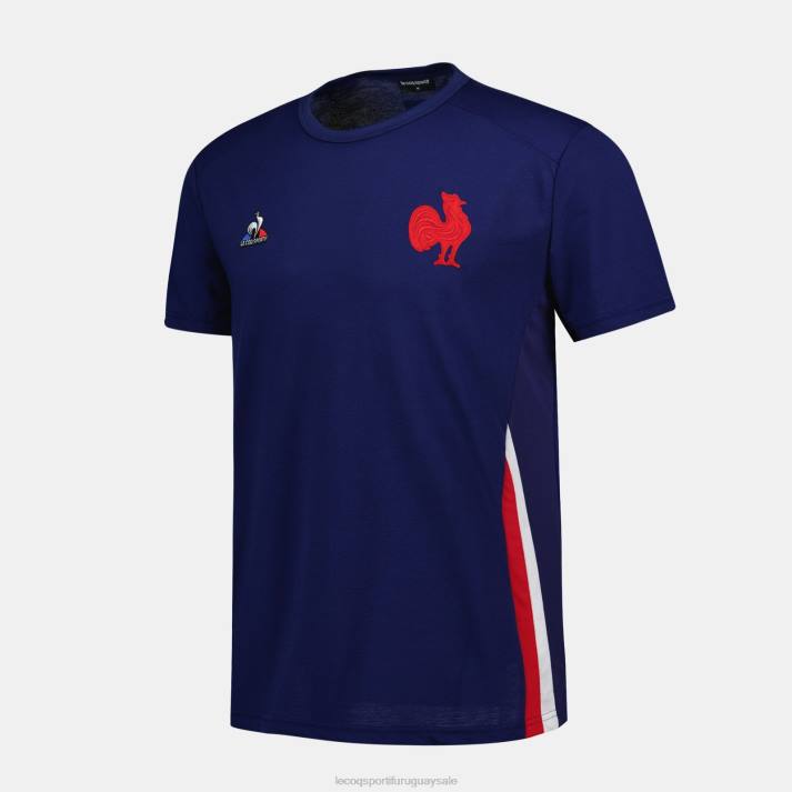 ropa XFVP216 hombres Le Coq Sportif camiseta azul