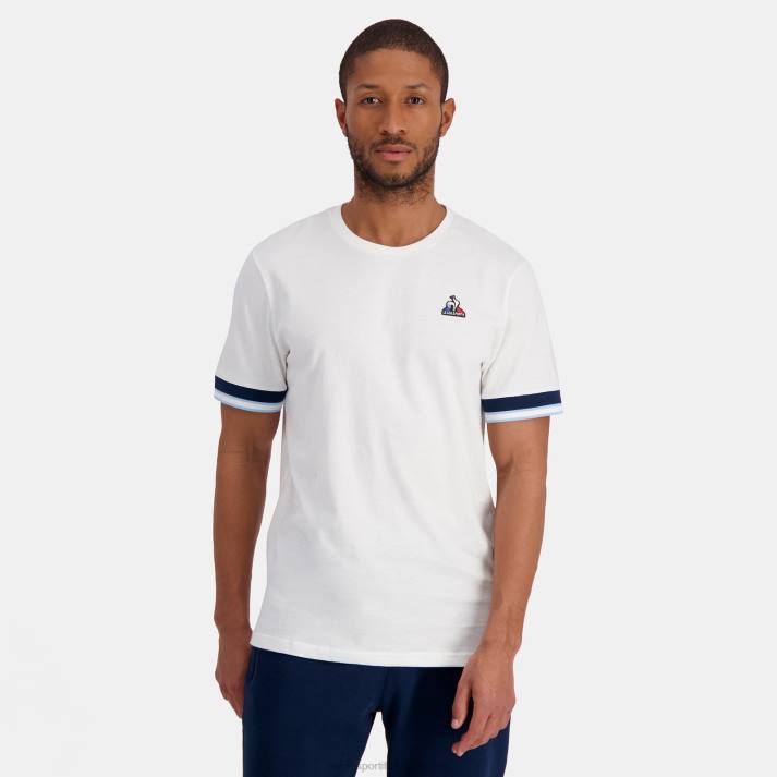 ropa XFVP434 hombres Le Coq Sportif camiseta blanca