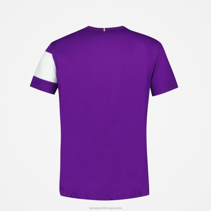 ropa XFVP444 hombres Le Coq Sportif camiseta morada