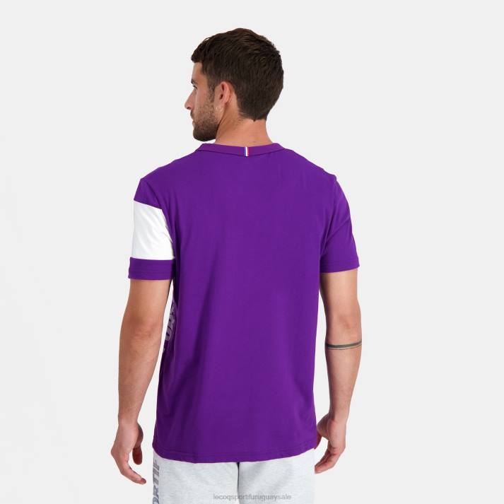 ropa XFVP444 hombres Le Coq Sportif camiseta morada