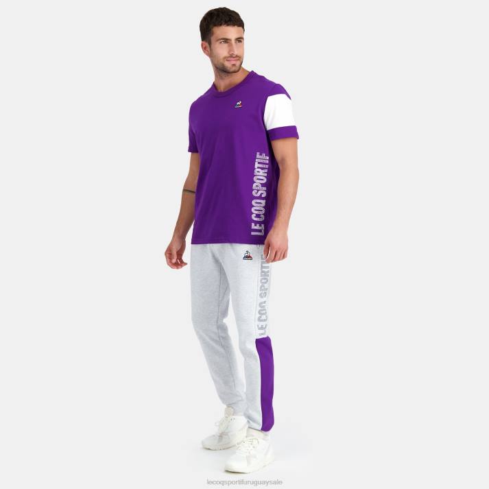ropa XFVP444 hombres Le Coq Sportif camiseta morada