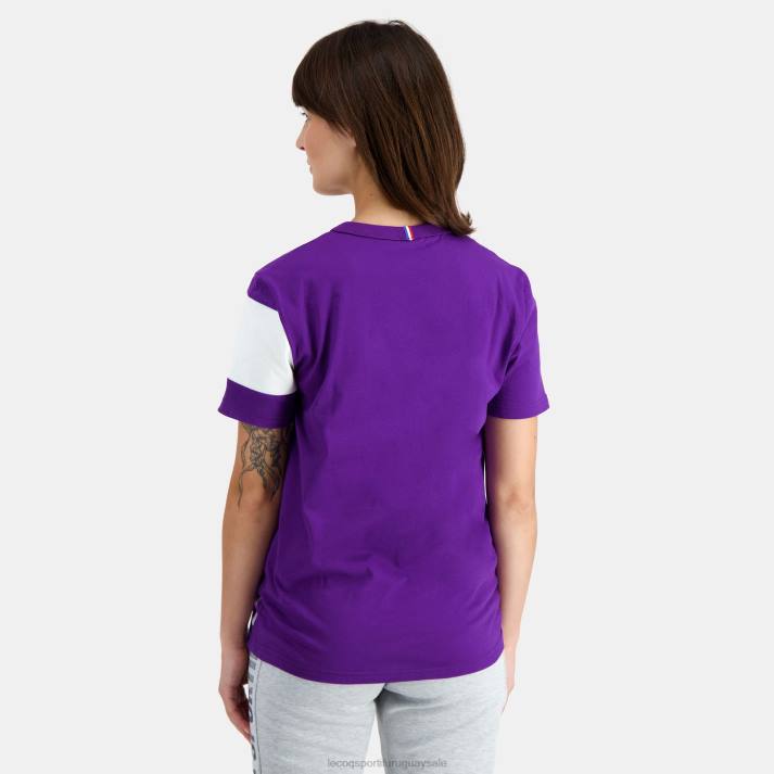 ropa XFVP444 hombres Le Coq Sportif camiseta morada