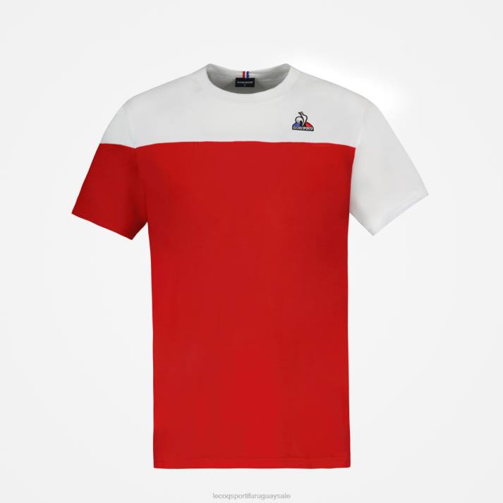 ropa XFVP446 hombres Le Coq Sportif camiseta roja