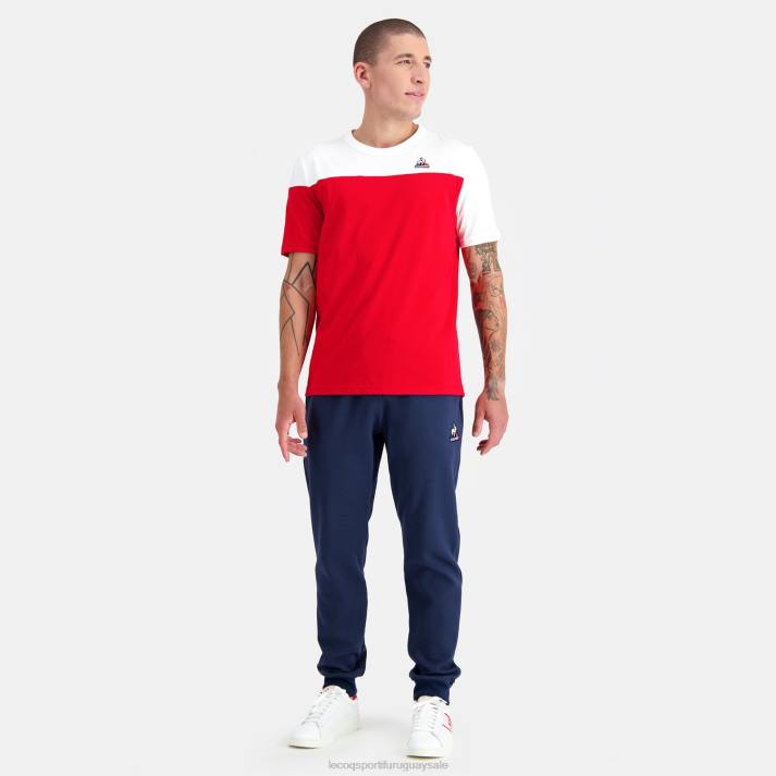 ropa XFVP446 hombres Le Coq Sportif camiseta roja