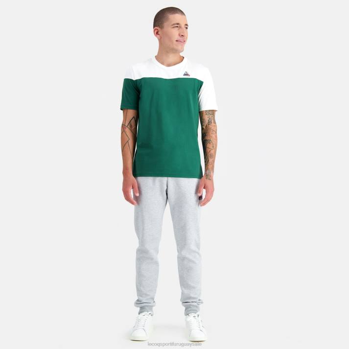 ropa XFVP447 hombres Le Coq Sportif camiseta verde