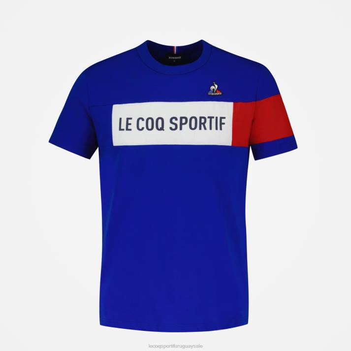 ropa XFVP457 hombres Le Coq Sportif camiseta azul