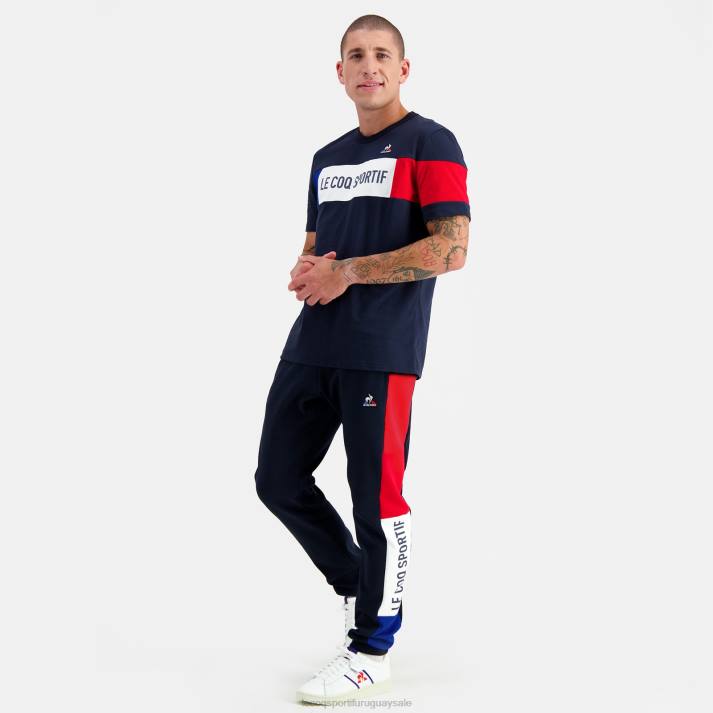 ropa XFVP458 hombres Le Coq Sportif camiseta azul