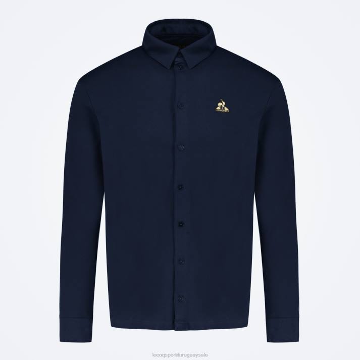 ropa XFVP460 hombres Le Coq Sportif camisa azul