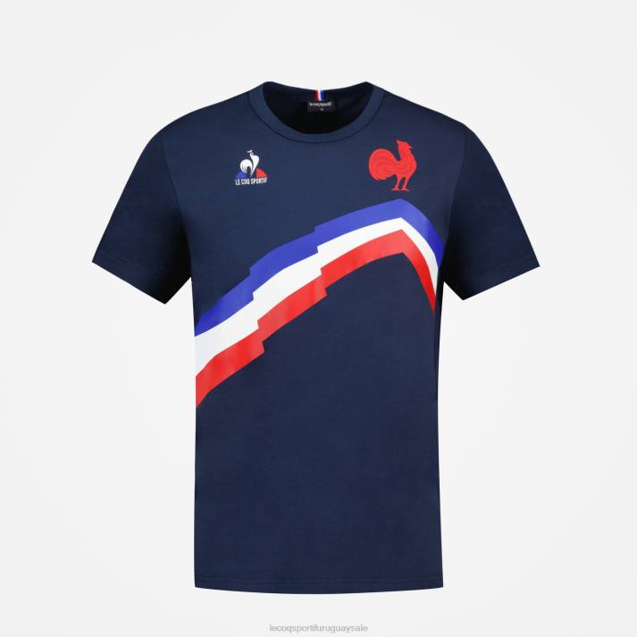 ropa XFVP471 hombres Le Coq Sportif camiseta azul