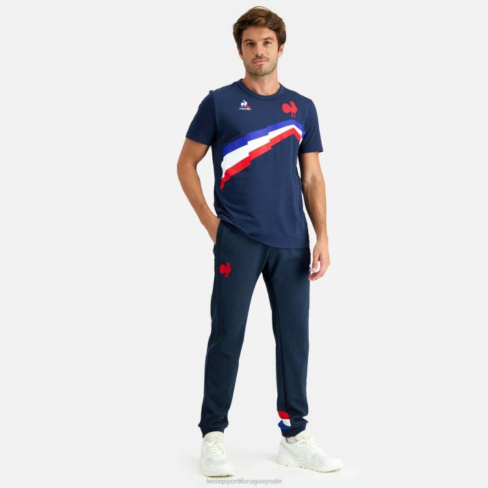 ropa XFVP471 hombres Le Coq Sportif camiseta azul