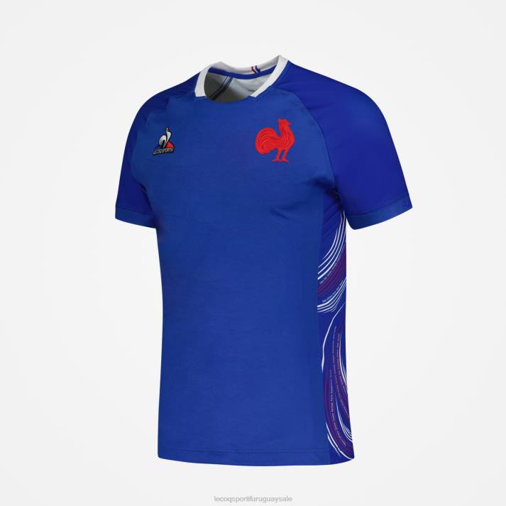 ropa XFVP475 hombres Le Coq Sportif replica camiseta rugby 7 - equipe de france azul
