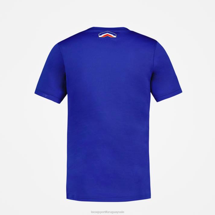 ropa XFVP477 hombres Le Coq Sportif camiseta azul