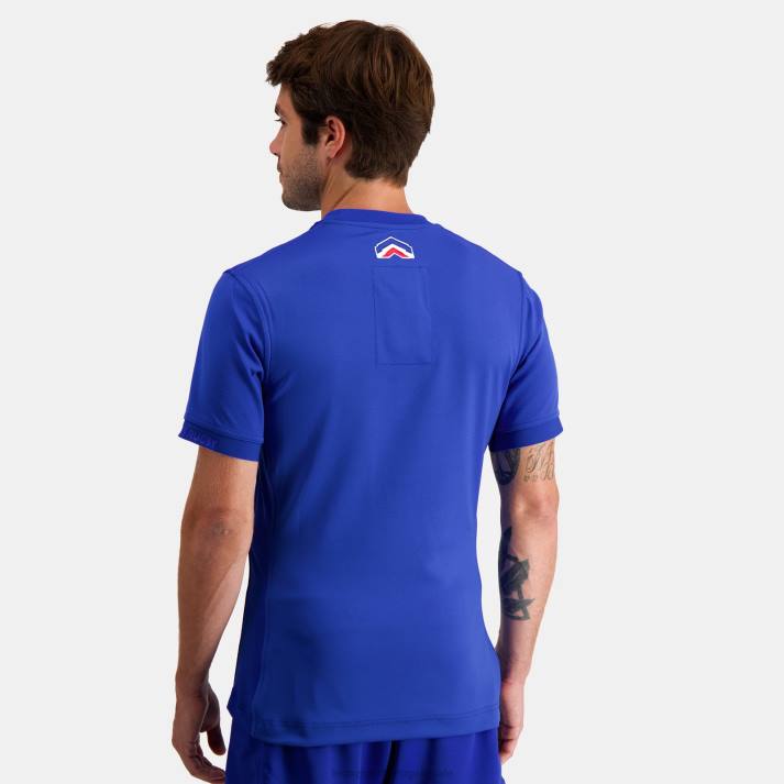 ropa XFVP477 hombres Le Coq Sportif camiseta azul
