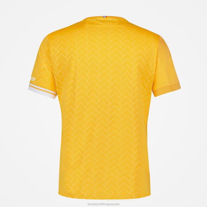 ropa XFVP478 hombres Le Coq Sportif camiseta naranja