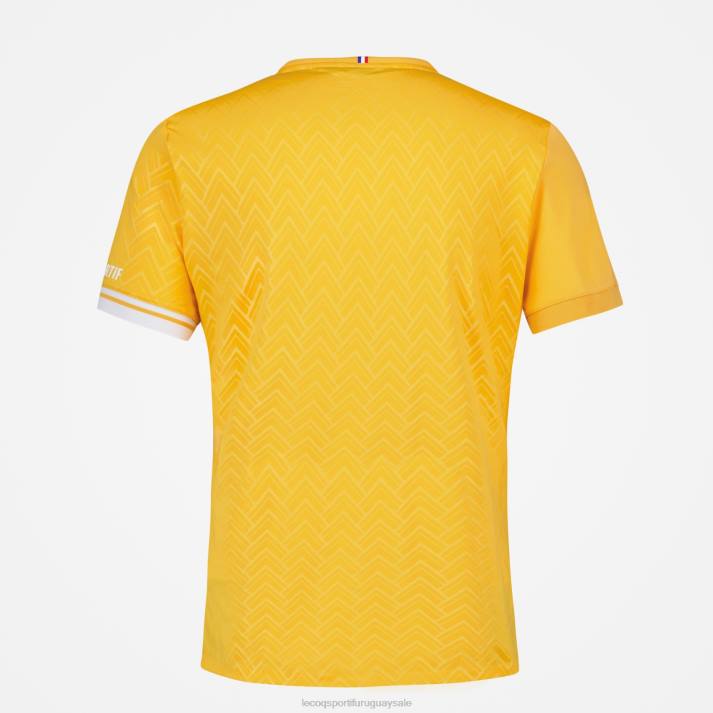 ropa XFVP483 hombres Le Coq Sportif camiseta naranja