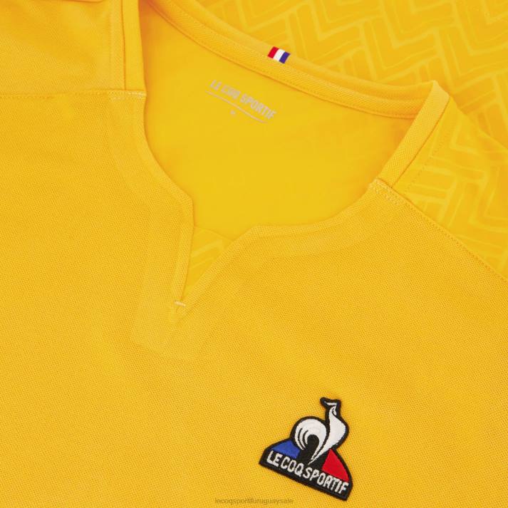 ropa XFVP483 hombres Le Coq Sportif camiseta naranja