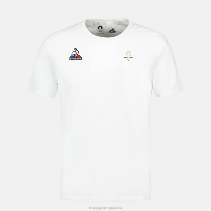 ropa XFVP486 hombres Le Coq Sportif camiseta blanca