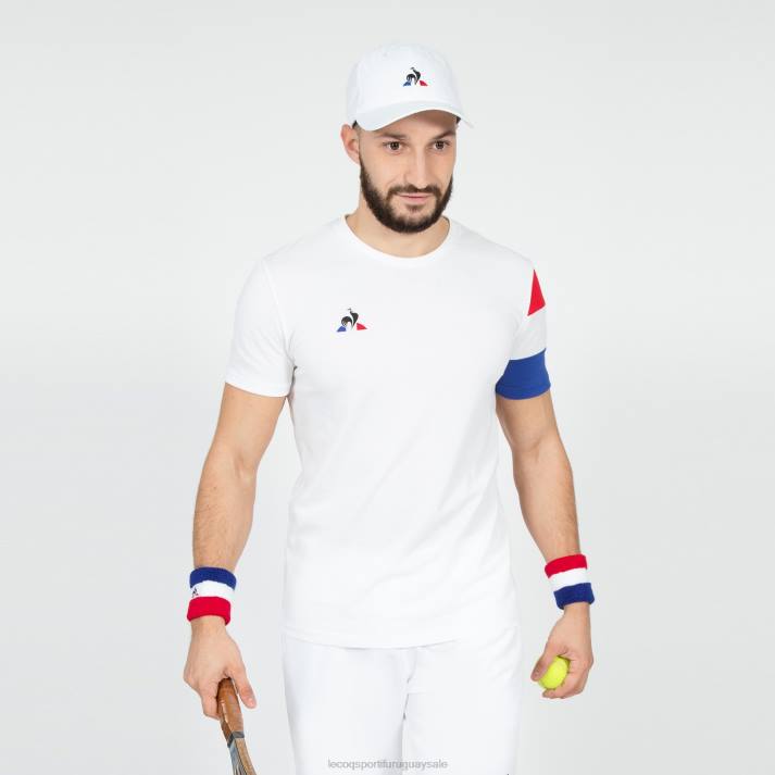 ropa XFVP497 hombres Le Coq Sportif camiseta blanca