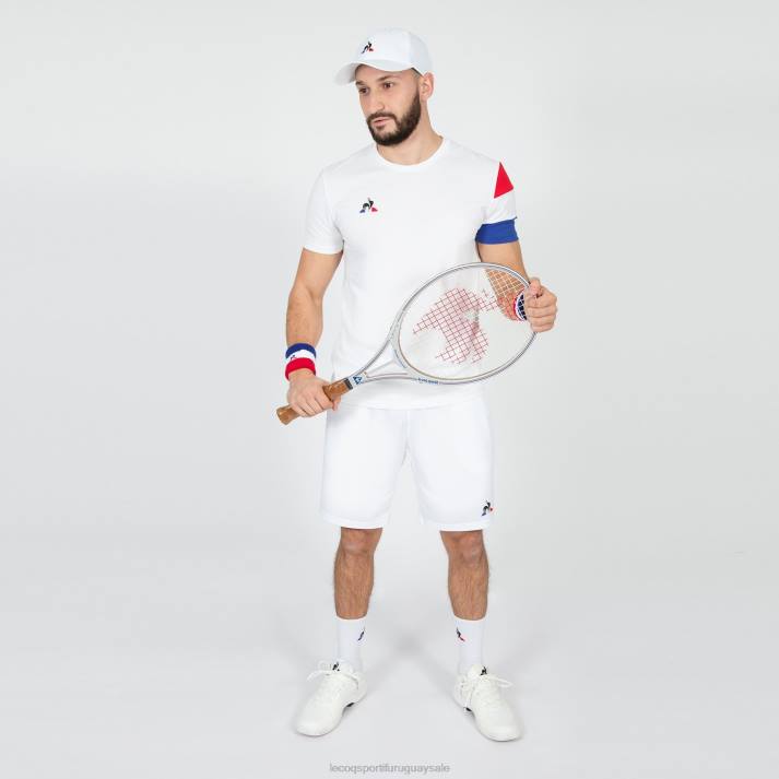 ropa XFVP497 hombres Le Coq Sportif camiseta blanca
