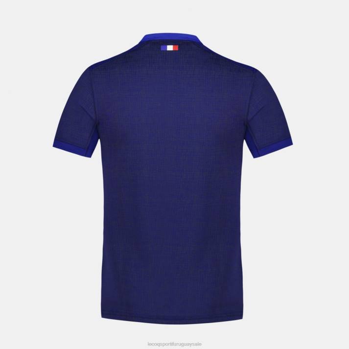 ropa XFVP692 hombres Le Coq Sportif réplica camiseta xv de france - copa del mundo de rugby 2023 azul