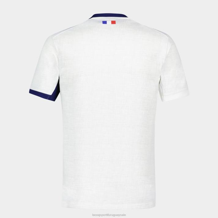 ropa XFVP693 hombres Le Coq Sportif réplica camiseta xv de france - copa del mundo de rugby 2023 blanco
