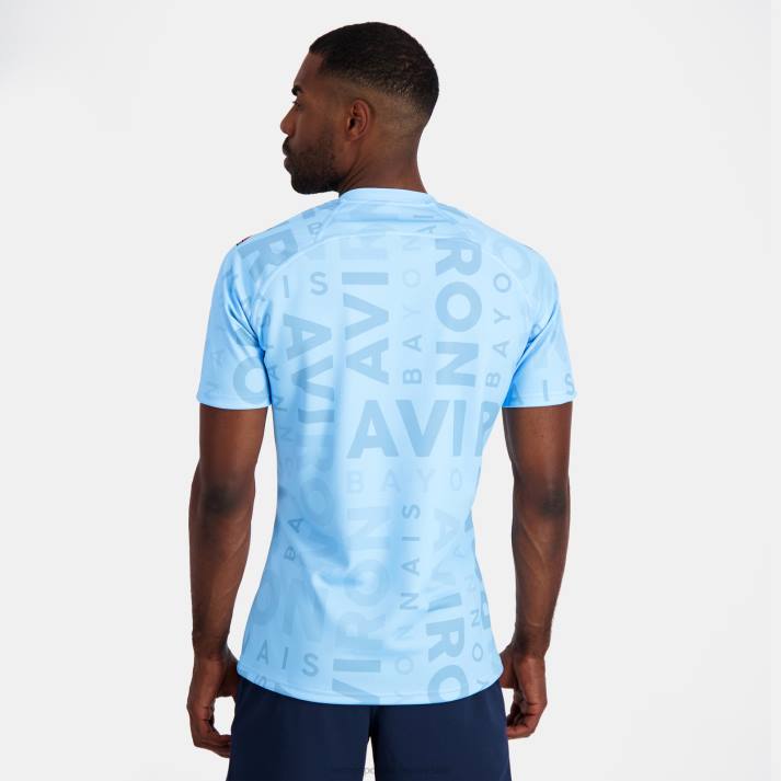 ropa XFVP696 hombres Le Coq Sportif camiseta azul