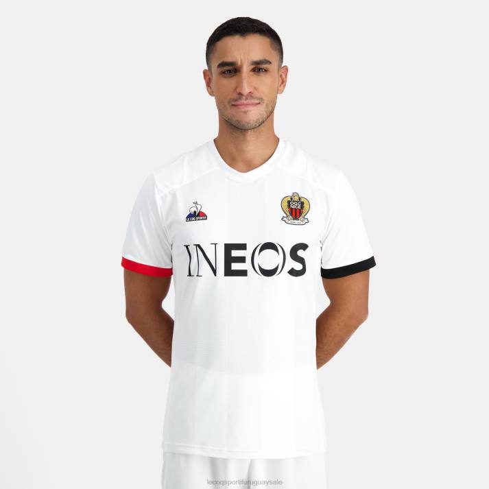 ropa XFVP697 hombres Le Coq Sportif camiseta blanca